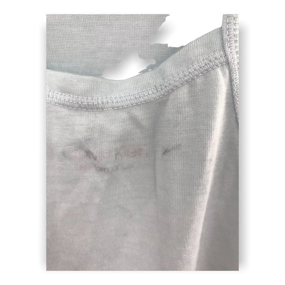 Calvin Klein Performance Cap Sleeve T Shirt Strappy Back Light Blue S PF9T3509 - Picture 3 of 7